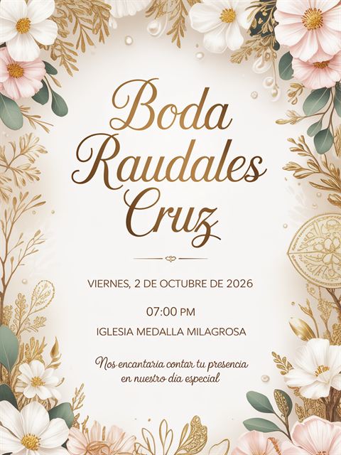 Boda en dorado