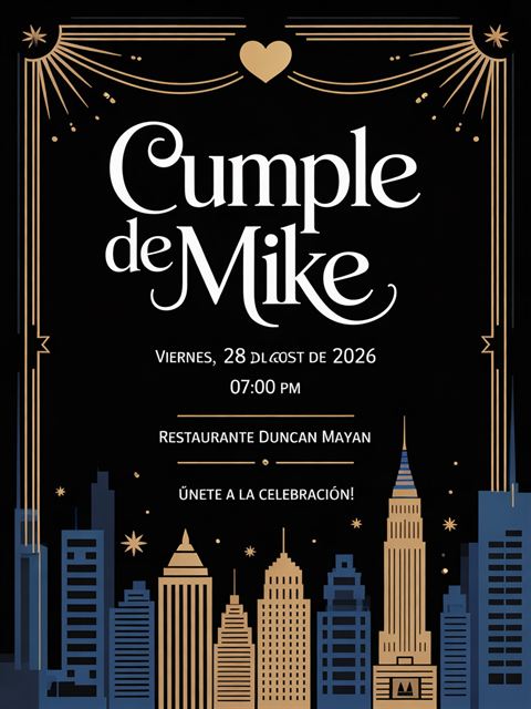 Cumple art déco