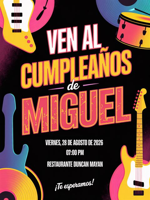Cumple rockero